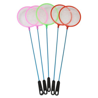 Aquarium Fish Net Super Dense Brine Shrimp Sieve Fish Net Sieve Plastic Aquarium Fish Net (Random Color) 5PCS
