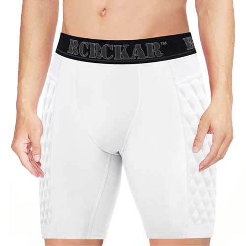 Baseball Sliding Shorts Protective Athletic Compression Underwear w/Cup Baseball Football Lacrosse - color: White Grey, size: Small