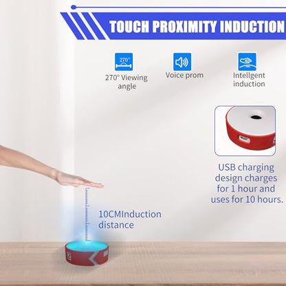 Sports Agility Light, Agility Training Light, USB Charging, Lasts 10 Hours, 10cm Height Sensing Distance, 4 Light Colors, 4 Modes, 270 Degree Viewable Angle Improve Reflex - color: Red Shell-3PCS