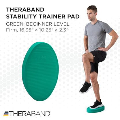 THERABAND Stability Trainer Pad - color: Green - Firm - Beginner, size: Single