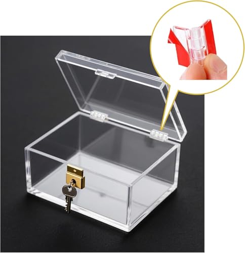 18 Pcs 35x25 mm Clear Acrylic Hinges Self-Adhesive Mini Invisible Plastic Hinges, No-Drill Folding Small Hinge for Glass, Crafts, Aquarium Lid, Cabinet, Furniture & Display Stand Trendy DIY Hardware