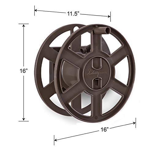 Liberty Basics 510 Wall Mount Hose Reel, Bronze - style: Side Reel