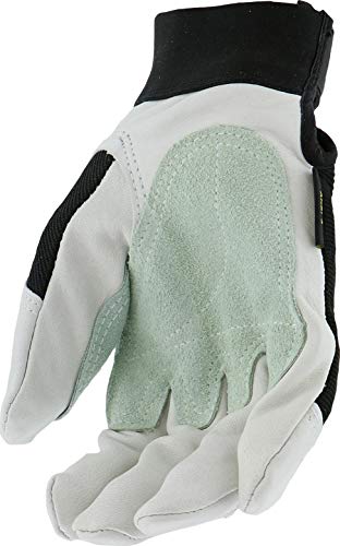 IRONCAT 86552 Goatskin Grain Goat Gloves-Medium, Reinforced Palm and Thumb, Hook and Loop Closure - size: Medium