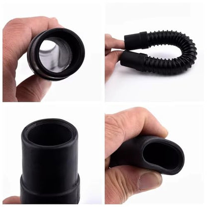 Durable Fish Tank Corrugated Hose – 20/25/32/40mm Inner Diameter, Soft Rubber Connector for Aquarium Water Pump Pipe, 4 Sizes, Vibration Reduction (1PC)(ID 40mm-1.5m)