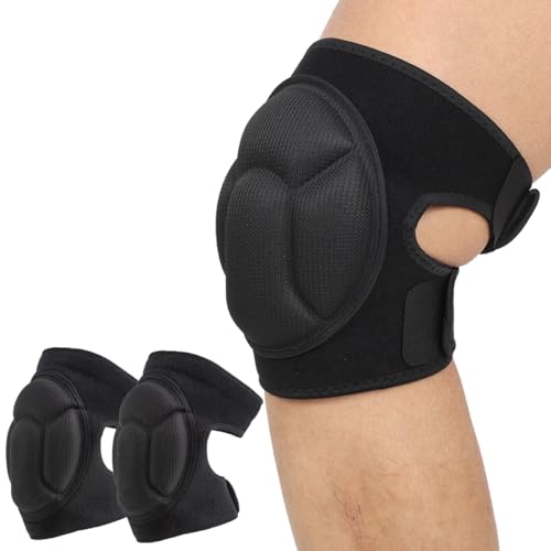 Volleyball Knee Pads for Women Men, Turtle Shell Dance Knee Pad for Women Men Wrestling Knee Pad Wrestling Gear, Crash Pad Snowboarding Gear Roller Skating Knee Protector Soft Knee Pads for Work (Large) - size: Large