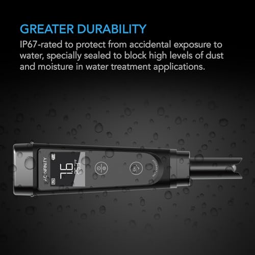 AC Infinity Hydroponic Meter PRO Kit, High Precision Digital pH Pen with ±0.01 pH Accuracy and Interchangeable Probe, All-in-One Temp Salinity EC TDS pH Meter, Water Hydroponic Gardens Aquariums Pools - size: Hydroponic Meter PRO Kit