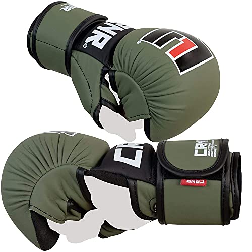 Combat Corner - MMA Spar Gloves for Men and Women - Kickboxing, MMA, Muay Thai Sparring Training Gloves | OD Green - size: Large-X-Large