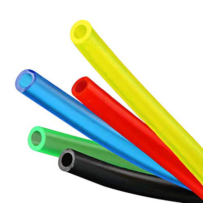 Airline Tubing for Aquarium 16.4 Feet Rubber Fish Tank Air Tubing Standard Colorful Aquarium Hose for Air Pump Black Yellow Green Red Blue (Green)