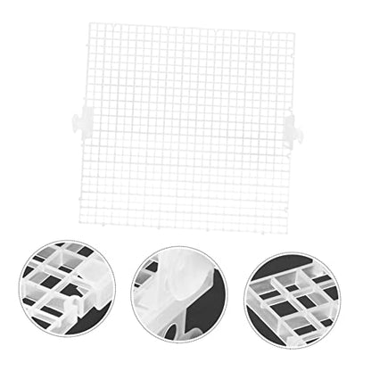 Kisangel 8pcs Aquarium Panel Fish Tank Divider for Breeding and Segregation Prevent Aggressive Fish from Harassing Fry Easy to Install Cups