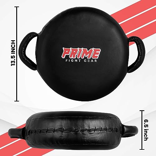PSS PU Leather Strike Boxing Pads for Punching Kicking Martial Arts Karate Taekwondo Focus Target Shield Round Pad Muay Thai Training Equipment Unisex