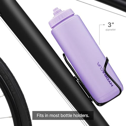 Hydra Cup -4 Pack- 32oz Squeeze Water Bottles for Women, Spin Class Squirt