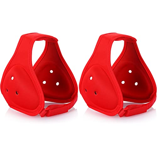 Jerify 2 Pcs Wrestling Headgear for Kid Youth, Red - color: Red