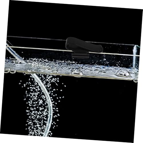 Kisangel 6pcs Aquarium Filtration Hose Clips Plastic Aquarium Hose Clamp for Fish Tank Water Pipe Buckle and Flexible - color: Black