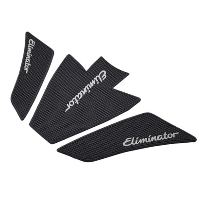 for Kawasaki Eliminator 450 400 500 SE 2024 2025 Motorcycle Accessories Side Fuel Tank Grips Tank Pads Protector Stickers Decal Gas Knee Grip Traction Pad Tankpad PVC Rubber Black