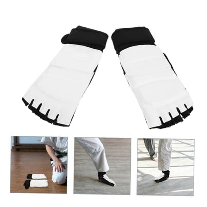 Didiseaon Taekwondo Foot Protector Pads and Martial Arts Foot Guard, Non-Slip XL Size Boxing Sparring Gear for Kickboxing MMA Training, Sturdy Footwear for Men and Women