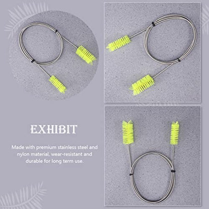 LIOOBO 2pcs Double-Ended Brush Hose Cleaning Brush for Water Pipe and Aquarium Cleaning