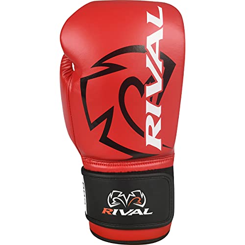 RIVAL Boxing RB2 2.0 Super Bag Gloves, Hook and Loop Closure - High-Density, Multi-Layered Padding, and Breathable Mesh Palm - color: Red, size: X-Large