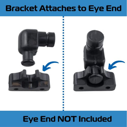 Brackets for Bimini Top Internal Eye Ends 90 Degree - Nylon Bimini Top Hardware