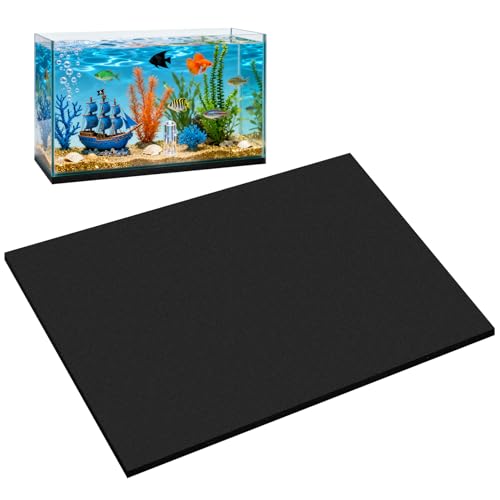 Aquarium Leveling Mat for Fish Tanks, Neoprene Fish Tank Mat 23.6X 15.7inch,Non-Slip Shockproof Fish Tank Pad to Reduce Tank Noise,Prevents Scratches on Desks/Floor,Cut-to-Fit for Small/Medium Tanks - size: 15.7 x 23.6 inch