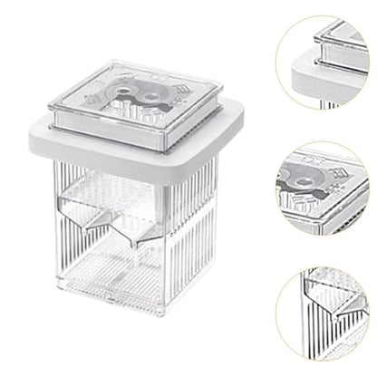 Gupy Breeder Box Acclimation Case Reconcilable Aquarium Delivers Fishing Tank Parts Fish Tank Breeder for Home Use, White - color: White