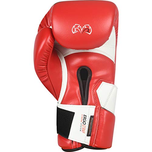 RIVAL Boxing RS2V 2.0 Super Sparring Gloves - Uses a Single Strap, Hook and Loop System Instead of Laces, Soft Inner Lining - color: Red, size: 14 oz.