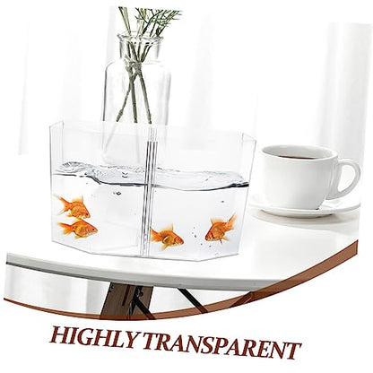 Toyvian Fish Breeding Tank Divider Isolation Box for Betta Shrimp Small -Transparency Safe Design Dual Compartment Aquarium Decor