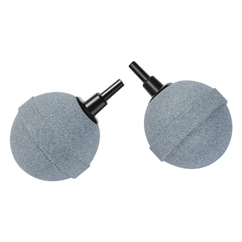 AQUANEAT Air Stones for Ponds 2 Inch, Long Lasting Aerator Oxygen Diffuser, Air Pump Accessories for Aquariums, Fish Tanks, Hydroponics and DWC Reservoirs 2 Pack - size: 2 pcs