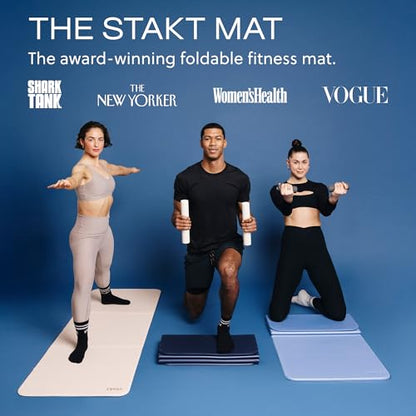 Stakt The Original Foldable Yoga Mat - Non-Slip - color: Tide