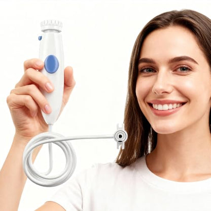 Replacement Handle Hose Parts Waterpik Replacement Parts Compatible with Waterpik water flosser WP-100 WP-300 WP-660 WP-662 WP-670 WP-672 WP-900 Oral Hygiene repair kit Accessories (White) - color: White