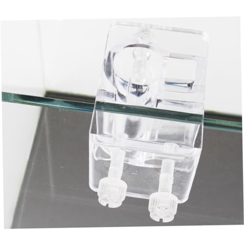 BESPORTBLE 2pcs Acrylic Aquarium Pipe Holder Water Clip for Fish Tank Easy to Install Fixed Clamp Space-Saving Design Prevents Slipping and Falling