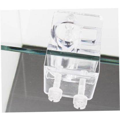 BESPORTBLE 2pcs Acrylic Aquarium Pipe Holder Water Clip for Fish Tank Easy to Install Fixed Clamp Space-Saving Design Prevents Slipping and Falling