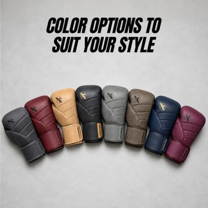 Hayabusa T3 LX Leather Boxing Gloves - color: Slate, size: 16oz