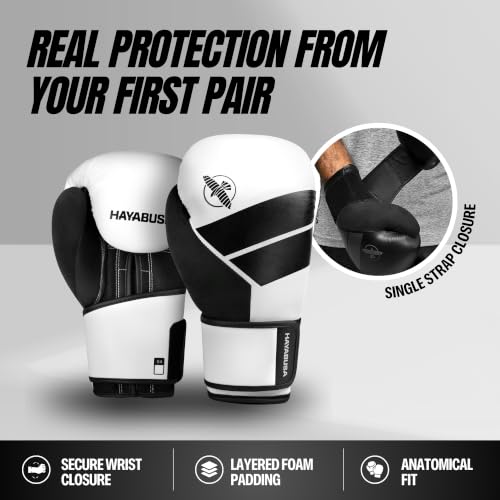 Hayabusa S4 Boxing Gloves - Sparring & Muay Thai - color: White, size: 10 oz, X-Small