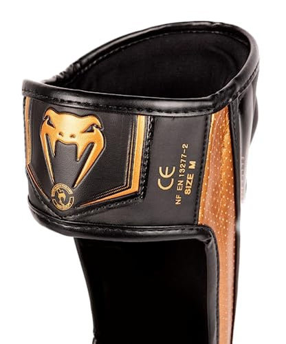 Venum Venum Elite Evo Shin Guards - color: Black/Bronze, size: X-Large