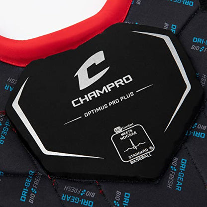 Champro Optimus Pro Plus Chest Protector - color: Scarlet, size: Adult (16.5")