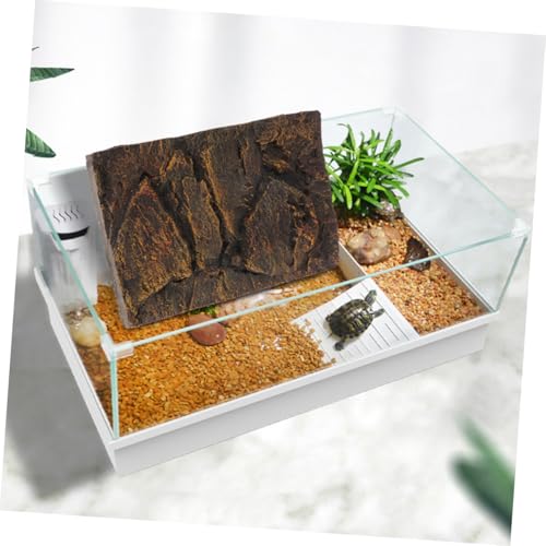 BESPORTBLE Realistic Rock Texture Aquarium Backdrop 3D Scenic Reptile Tank Background Board Qinglong Stone Decoration Easy Install Versatile Habitat Mat