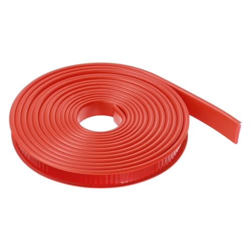 HARFINGTON U-Shape Edge Banding 19/32" x 20ft (15mm x 6M) Self Adhesive TPE Flexible Veneer Tape Soft Edge Strip Protector for Furniture Cabinet Table Protection Repair, Red - color: Red, size: 19/32" (15mm)