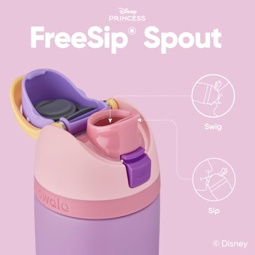 Owala Princess FreeSip Stainless Steel Water Bottle 24 oz Rapunzel - color: Rapunzel, size: 24 Ounces