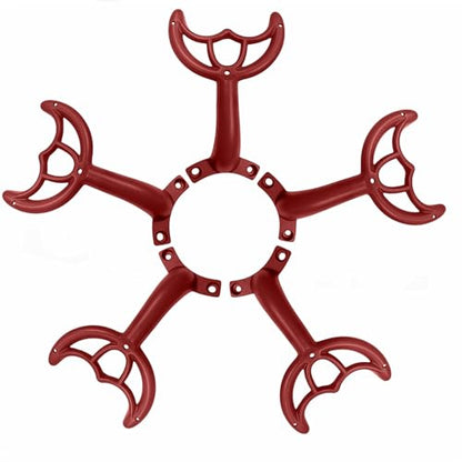 5 Pcs 52’’Ceiling Fan Blades Arms Replacement,Ceiling Fan Blades Arms Replacement Parts Mounting Bracket Kit for Replacing The Worn Fan Blades,Keep The Balance and Good Performance (Red) - color: Red