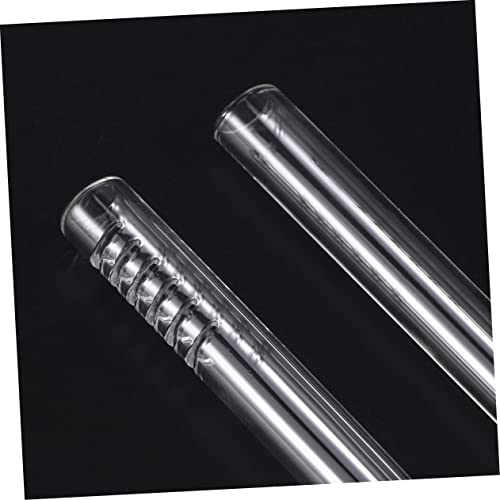 DOITOOL 2pcs R-Shaped Glass Water Inlet Tube Quality Outlet Tube for Fish Tank Aquarium Accessory (13cm)