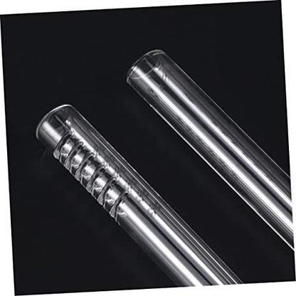 DOITOOL 2pcs R-Shaped Glass Water Inlet Tube Quality Outlet Tube for Fish Tank Aquarium Accessory (13cm)
