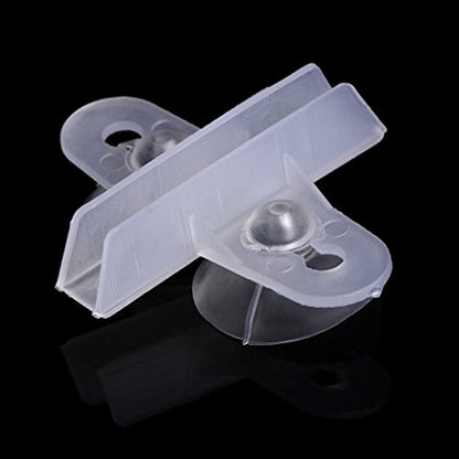 5 Pack Aquarium Isolation Plate Fish for Tank Divider Clip 1.2in Suction Cup Dividers Holder Bracket Plastic Sheet Holde Aquarium Heater Light Thermometers Gravel Sand Decorations