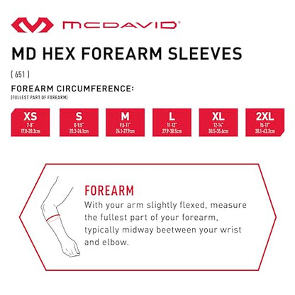 McDavid Hexpad Forearm Sleeve - size: Small