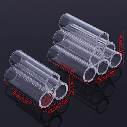 Aquarium Decor Clear Acrylic Tube Cave House Hideout For Small Fish Shrimp Cichlid Hiding Rest Spawning 3 Tubes 6 Tubes Aquarium Fish Tank Landscaping Plant Landscape Fishtank Artificial Simulation
