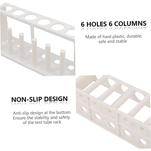 Cylindrical Holder for Test Tube Freshwater Test Kit Aquarium Rack 6 Tube Organizer