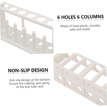 Cylindrical Holder for Test Tube Freshwater Test Kit Aquarium Rack 6 Tube Organizer