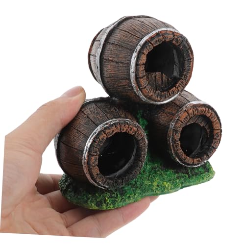 Stacked Broken Barrel Aquarium Decor Vivid Fish Accessories for Fish Tank Landscaping Shrimp Hideout Cave Fish Tank Decoration