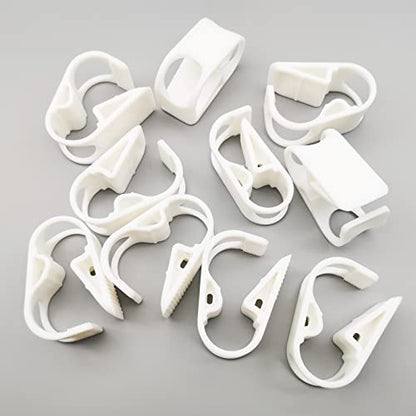 10PCS PBT Plastic Tubing Clamp 140 Degree Celsius Heat Resistant Adjustable Tube Clip Laboratory Industrial Flow Control Hose Clamp - size: for tube OD 1/2''-3/4'' (12-18mm)PBT