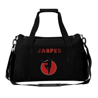 Custom Name Taekwondo Karate Duffle Bag for kids Boy Girls,Personalized Martial Arts Gear Bag,Water-Resistant Sparring Equipment - color: Taekwondo Karate-09