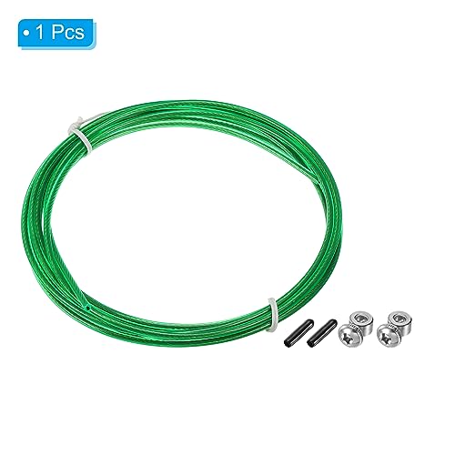 PATIKIL Speed Jump Rope Replacement Cable Professional Skipping Rope Steel Wire Replace for High Speed Jump Ropes - color: Green